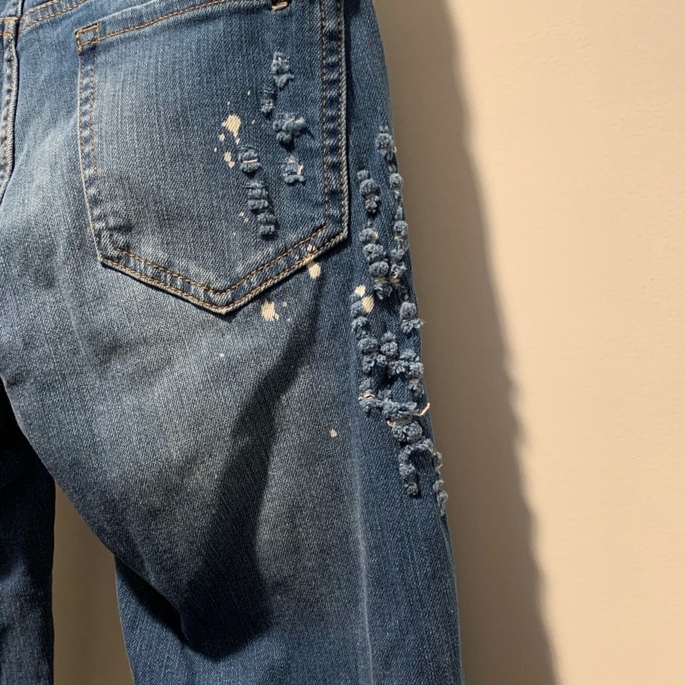 Embellished & Distressed Skinny Jeans - Picture 5 of 6